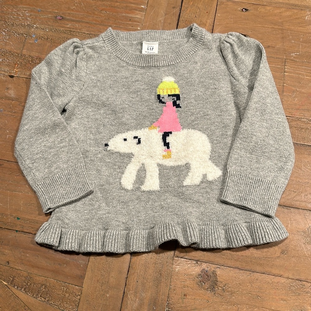 Girls Baby Gap Sweater Shirt - 18-24am